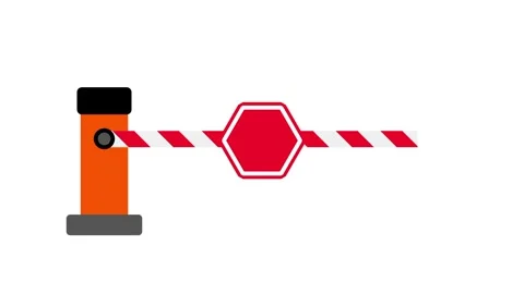 Security Barrier Arm Stock Footage 334237985