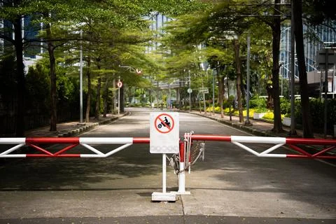 Security barrier gate Stock Photos