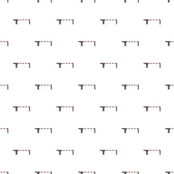 Security barrier gate seamless pattern on white Stock Illustration