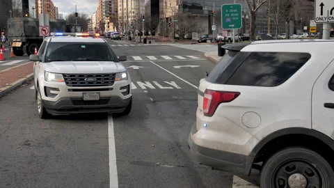 Security Biden Inauguration DC Lockdown Stock Footage 146761357