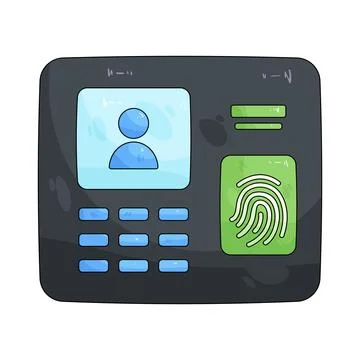 Security biometric scanner Ilustración de archivo