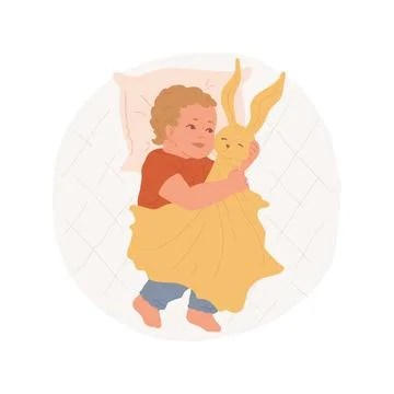 Security blanket isolated cartoon vector illustration. Ilustración de archivo