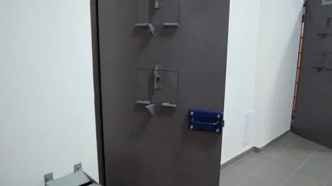 Security block of the forensic psychiatric examination department. Stock Footage 145274389