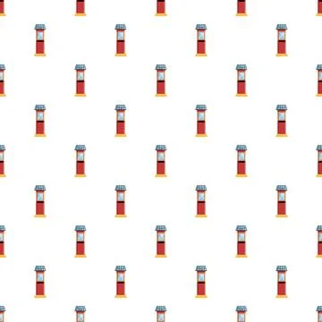 Security booth pattern creating a repeating background Illustrazione stock