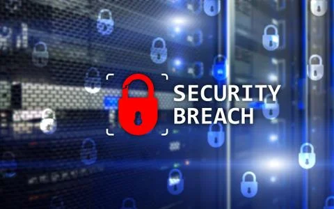 Security breach detection, Cyber protection. Information privacy. Stock Photos