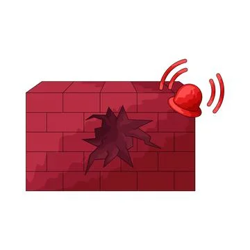 Security breach illustration Stock Illustration