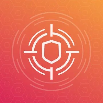 Security breach vector icon 스톡 일러스트