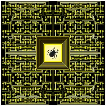 Security bug within computer chips 스톡 일러스트