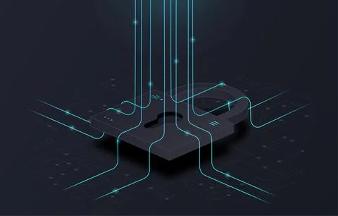 Security business concept Illustrazione stock