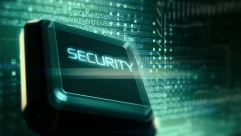 Security button concept animation Stock Footage 102779945