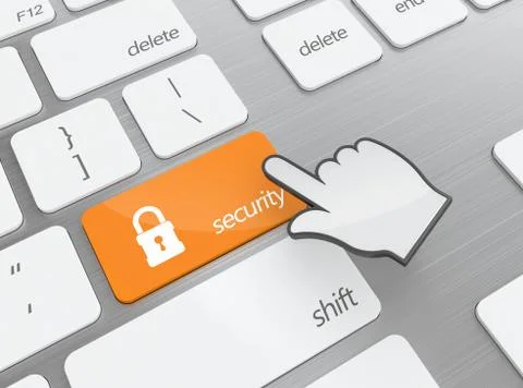 Security button Stock Illustration