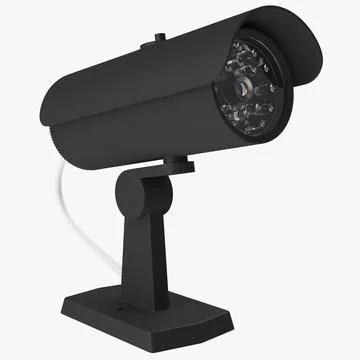 Security Camera 2 Black 3D Model