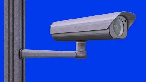 Security Camera 4K with matte (loop) Video stock 71834761