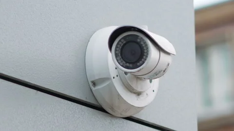 Security camera in 4K slow motion Vídeos de archivo 91952380