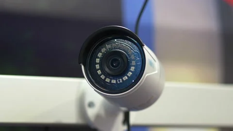 Security camera in 4k slow motion 60fps Video stock 113920916