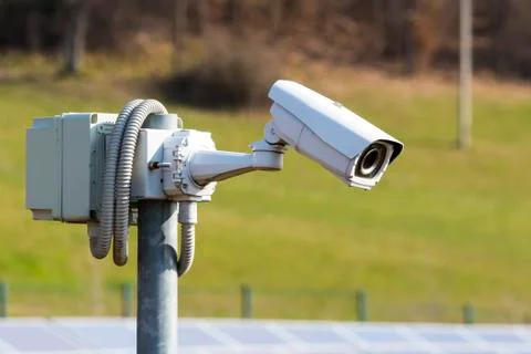 Security camera alarm Stock Photos