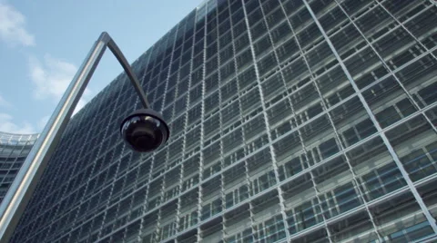 Security camera on a building Stock Footage 45486135