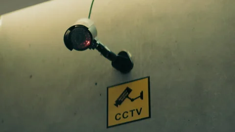 Security Camera in the building Stock Footage 264574910