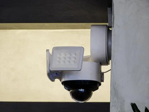 A Security Camera in a Café Stock Photos