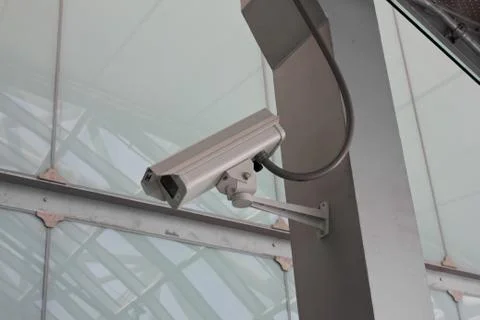 Security Camera CCTV on staircase Stock Photos
