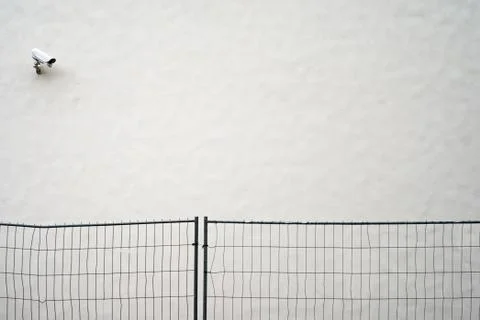 Security camera CCTV on the wall Stock Photos