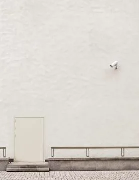 Security camera CCTV on the wall Stock Photos