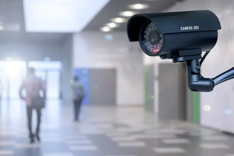 Security camera in the corporation Stock Photos