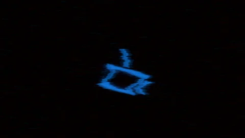 Security camera with digital glitch effect in surveillance. Stock Footage 137296888