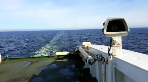 Security camera on a ferry, at the sea in Finland Stock Footage 61927505