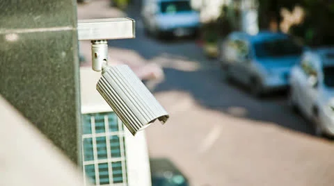 Security Camera Stock Footage 25600377