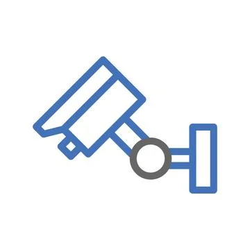 Security camera icon. Concept of surveillance, safety, and protection. 스톡 일러스트