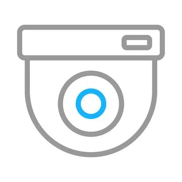 Security camera icon. Concept of surveillance, safety, and protection. Stock Illustration