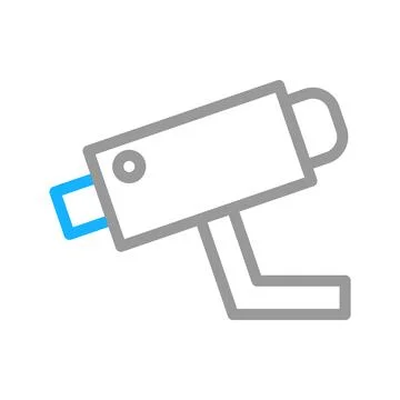 Security camera icon. Concept of surveillance, safety, and protection. Stock Illustration