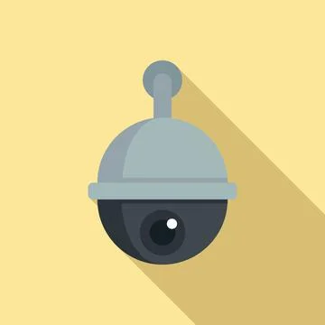 Security camera icon flat vector. Video camcorder 스톡 일러스트