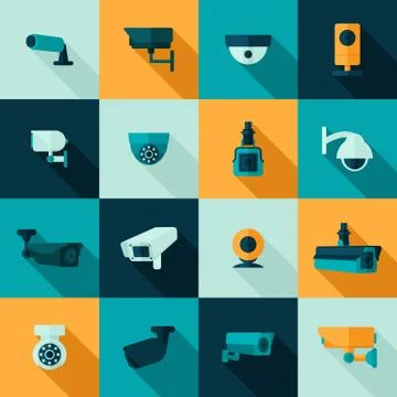 Security Camera Icon Stock Illustration