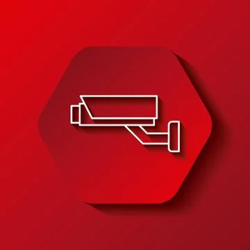 Security camera icon Illustrazione stock