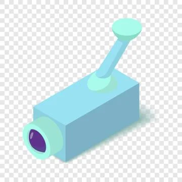 Security camera icon, isometric 3d style Stock Illustration