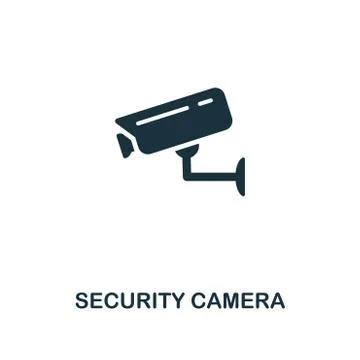 Security Camera icon. Premium style design from security icon collection. UI and Illustrazione stock