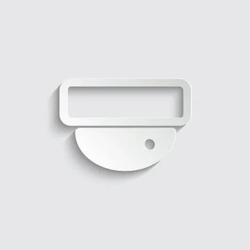 Security camera icon. security camera symbol on white background. Stock Illustration