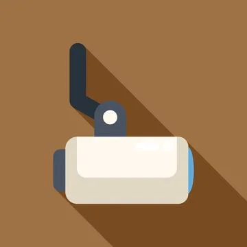 Security camera icon showing surveillance and safety technology Illustrazione stock