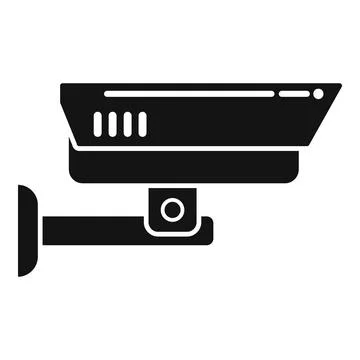 Security camera icon simple vector. Secret service Stock Illustration