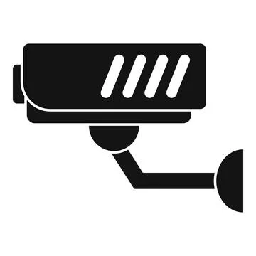 Security camera icon simple vector. Data privacy Stock Illustration