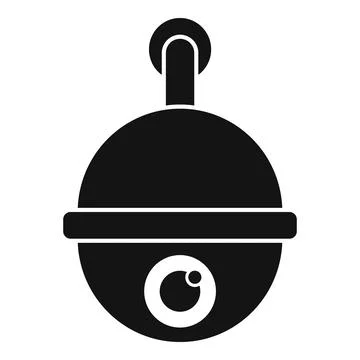 Security camera icon simple . Video camcorder Stock Illustration