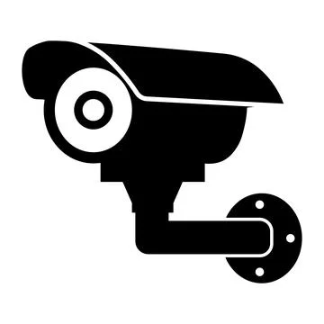 Security Camera Icon for Surveillance Systems Stock Illustration