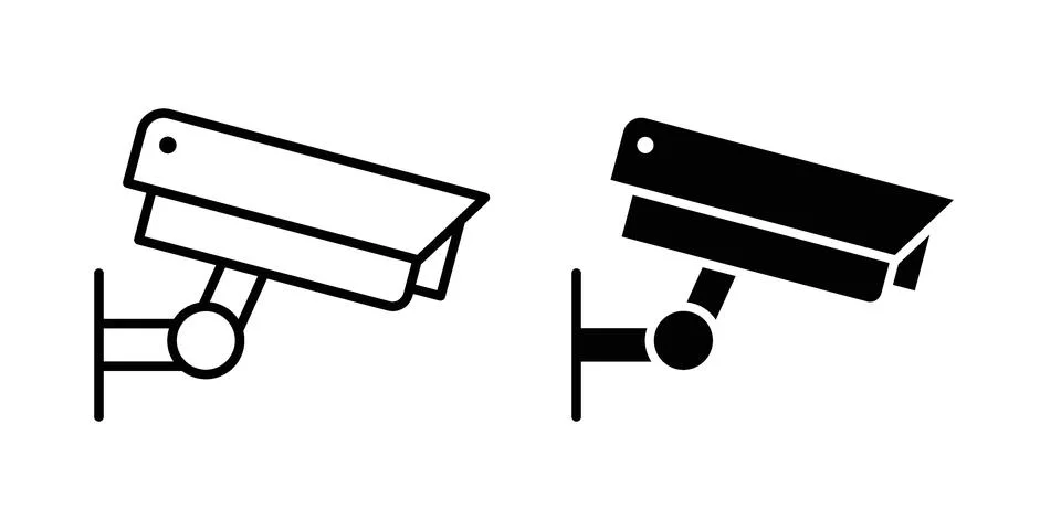 Security camera icon vector design. EPS10 Stock Illustration