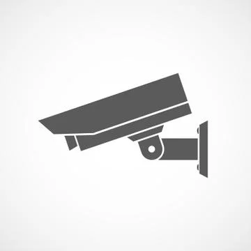 Security camera icon. Vector illustration Stock Illustration