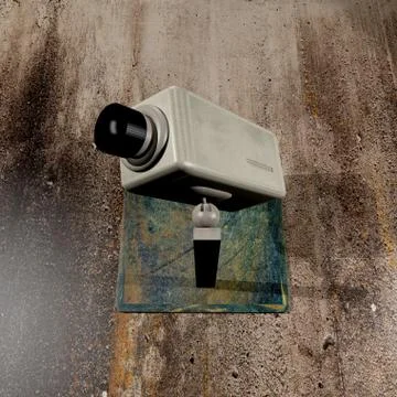 Security camera Stock Illustration