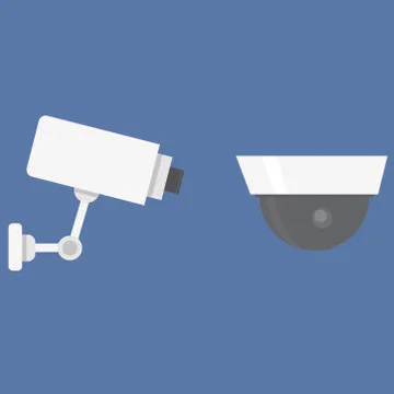 Security camera Stock Illustration