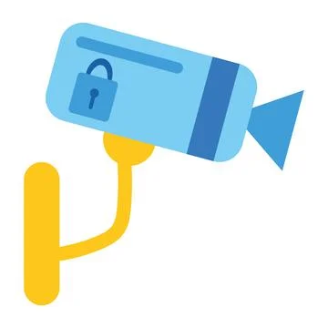 Security camera illustration Stock Illustration