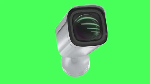 Security camera isolated Stock Footage 154157155